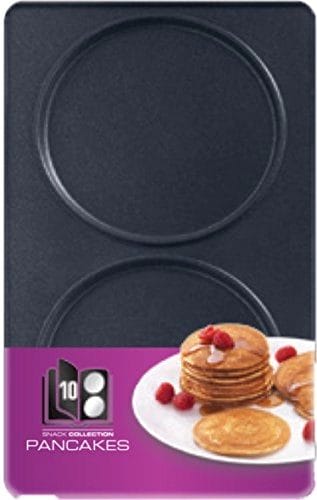 Tefal Tefal Coffret Snack Collection de 2 plaques pancakes plus livre de recettes XA801012, Noir