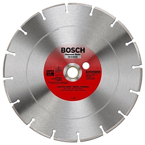 Bosch Db1267 Premium Plus 30,5 cm de coupe à sec ou humide Segmentés Diamant Lame de scie avec Tonnelle de 2,5 cm pour fer à repasser, DB1267
